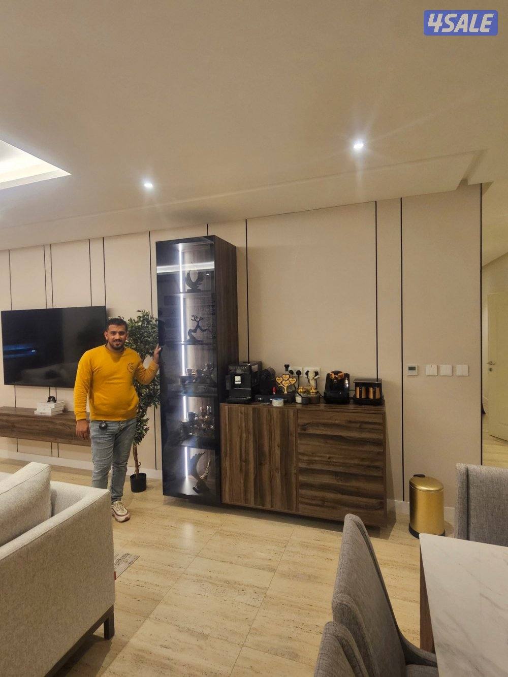 ديكورات صالات استقبال وجارات صبغ باركيه ورق حاءط14