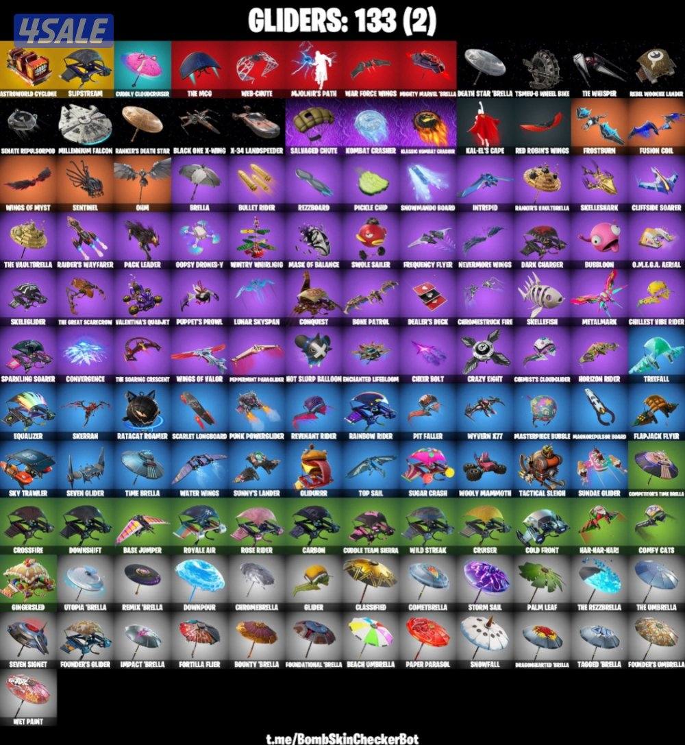 حساب نادر فورت نايت ٣٠٠ رقصه او توچ4