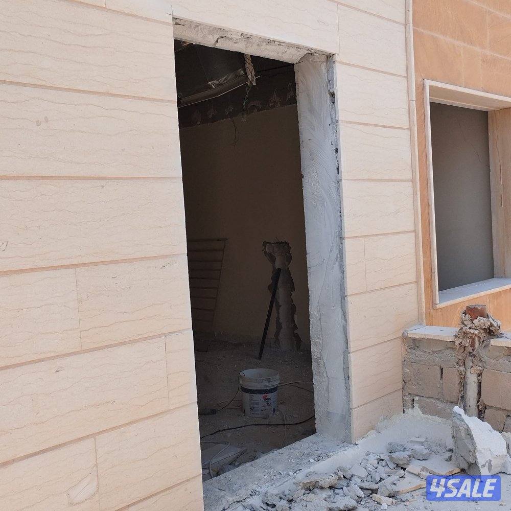 قص وتكسير الخرسانه بالليزر عمل فتحات كوز بالليزر قص باب قص دريشه11