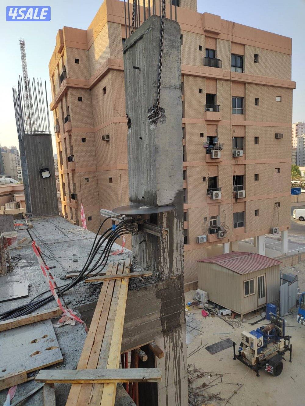 قص وتكسير الخرسانه المسلحه وفتحت كور بليزر وتكسير الطوف وقص ارضيات6