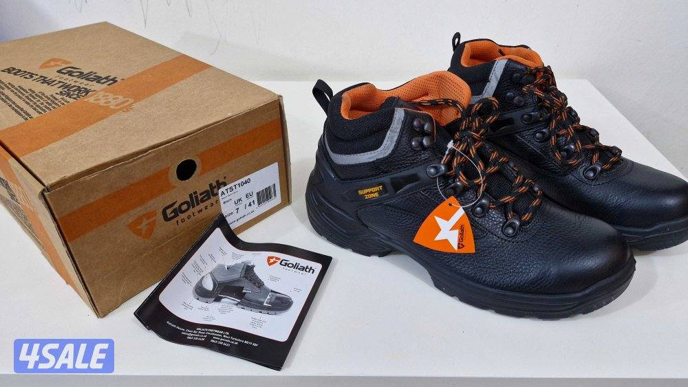 Goliath Safety Shoes – UK Size 7 / EU 41 (Unisex, Brand New)0