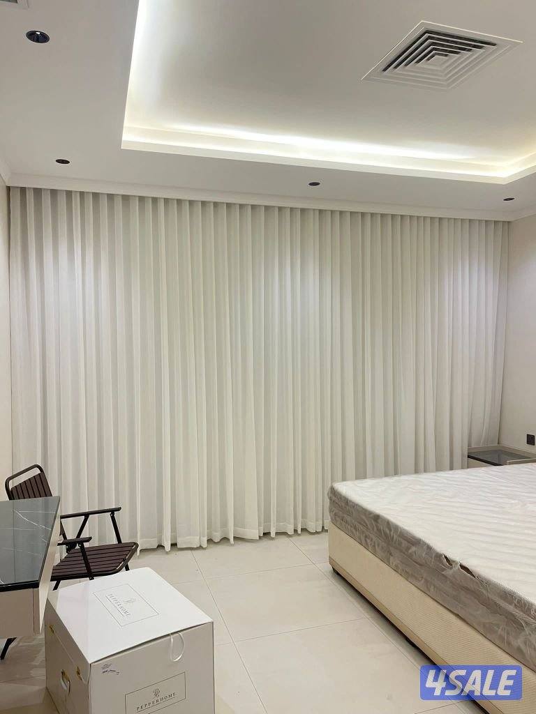 ال ستائر ستاير تفصال لنن شفون عازل  المفروشات تنجيد تفصيل اثاث تركيب2