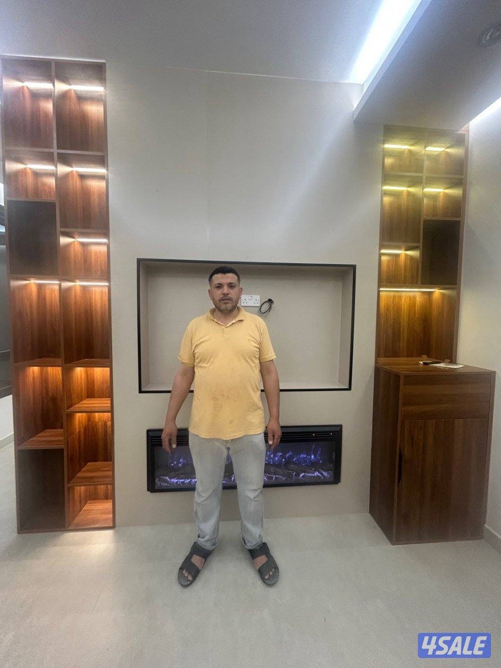 ديكورات واصباغ ورق جدران وبركيه جام والشيبورد وبديل الخشب وترميمات عام7