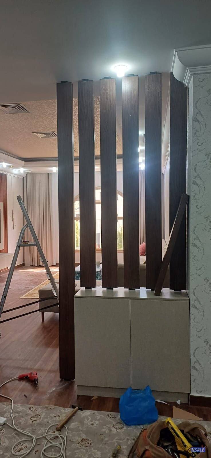 اعمال نجاره ديكور جبسوم بورد اصباغ جام بديل خشب بديل رخام بديل شيبورد15