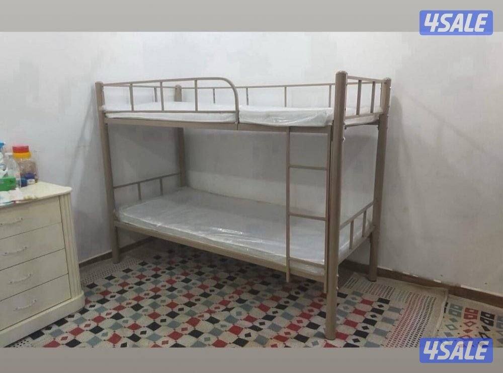 سراير حديد جديد للعماله المنزليه بفرشات طبيه جميع المقاسات متوفره باقل8