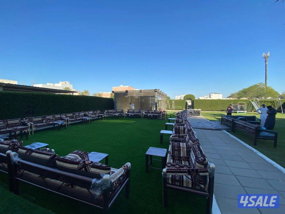 كراسي حديد ملكيه 🇸🇦🇰🇼+ أطقم خارجيه جاهزه🇸🇪🇸🇦9