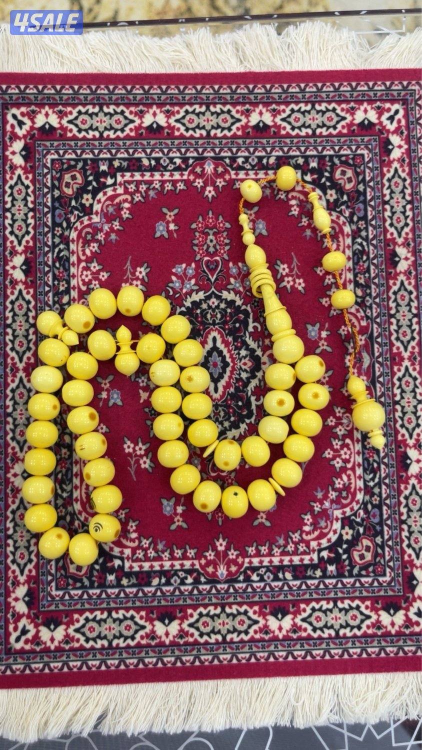 للبيع مسباح بكلايت دومنة صب قديم 45 خرزة مقاس10 في 11ونص ملي1