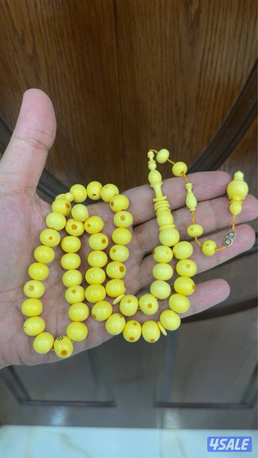 للبيع مسباح بكلايت دومنة صب قديم 45 خرزة مقاس10 في 11ونص ملي2