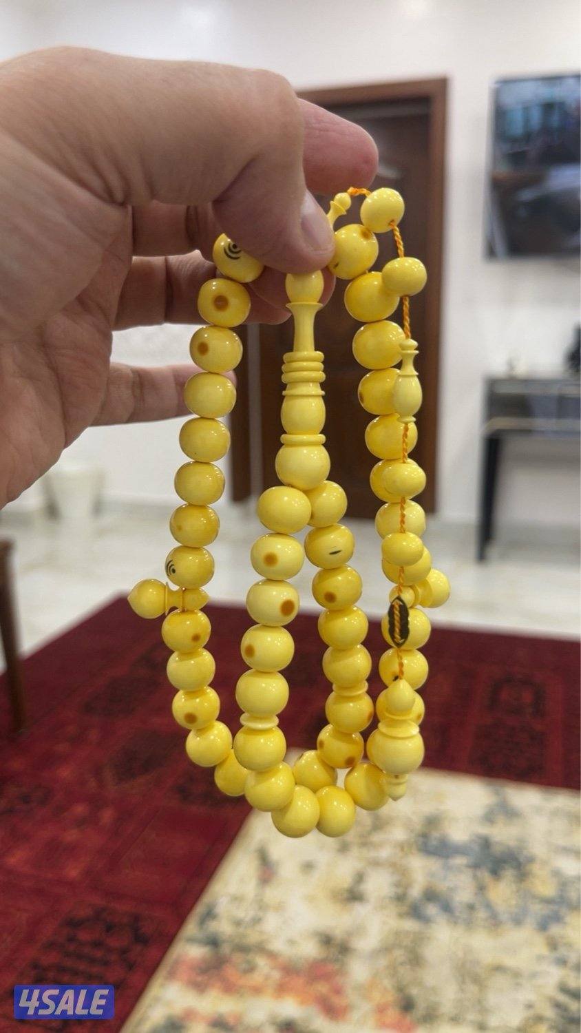 للبيع مسباح بكلايت دومنة صب قديم 45 خرزة مقاس10 في 11ونص ملي3