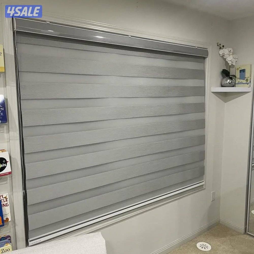 ستلئر رول عامودي معدني خشبي زيبرا بافضل الاسعار2