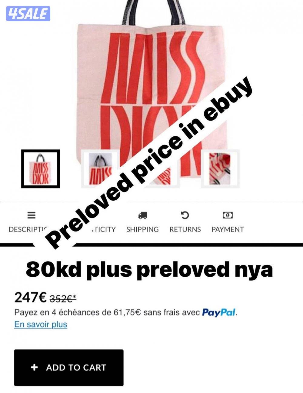 Tote perfume bag miss Dior original3