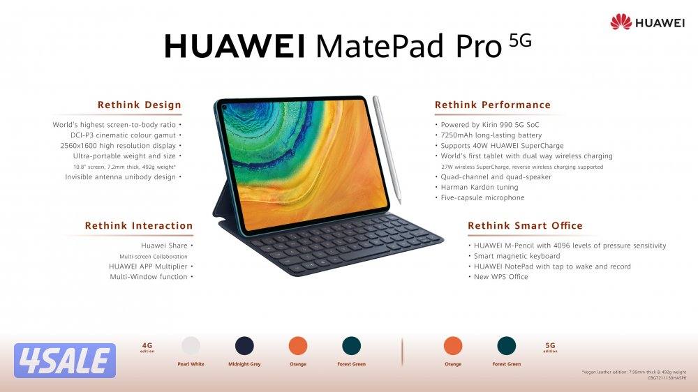 Huawei MatePad Pro 10.8", 5G 256GB2