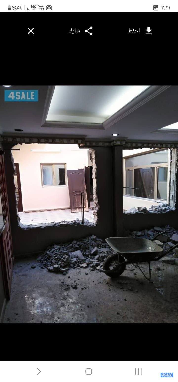 تكسير حمامات ومطابخ تركيب سيراميك فتح دريشه فتح باب6