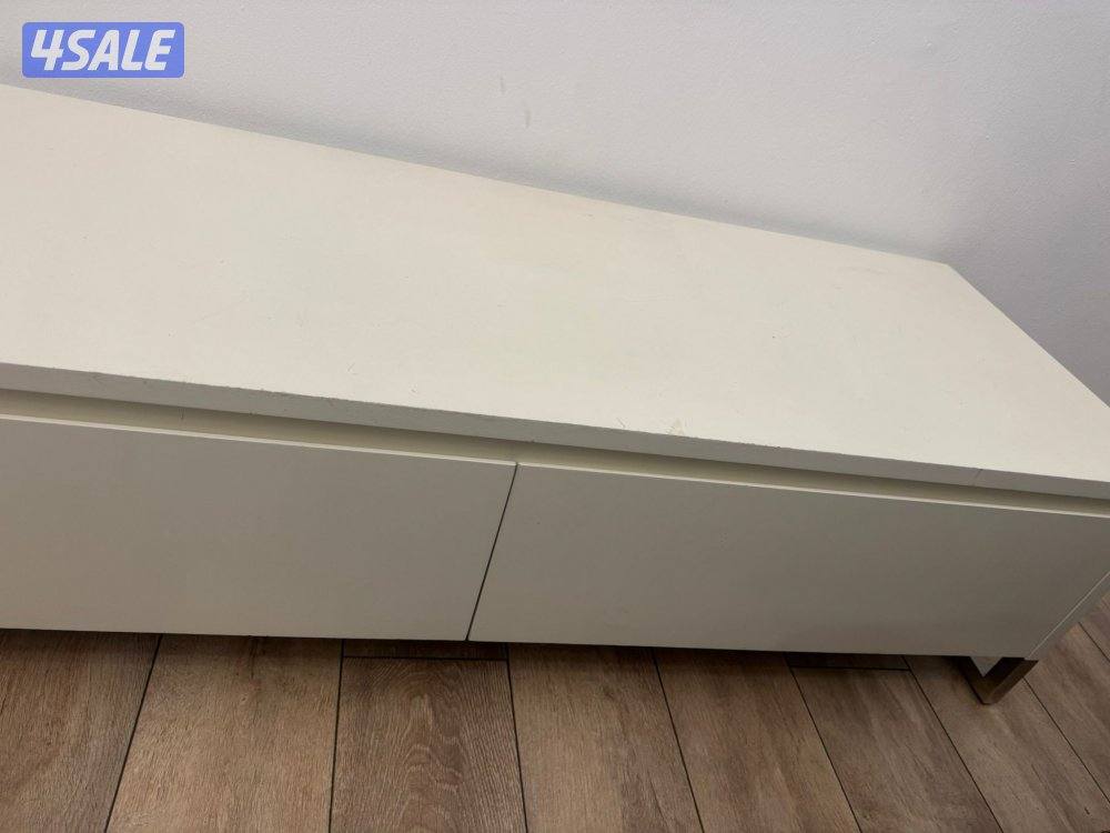 TV stand white ( cream) West elm0