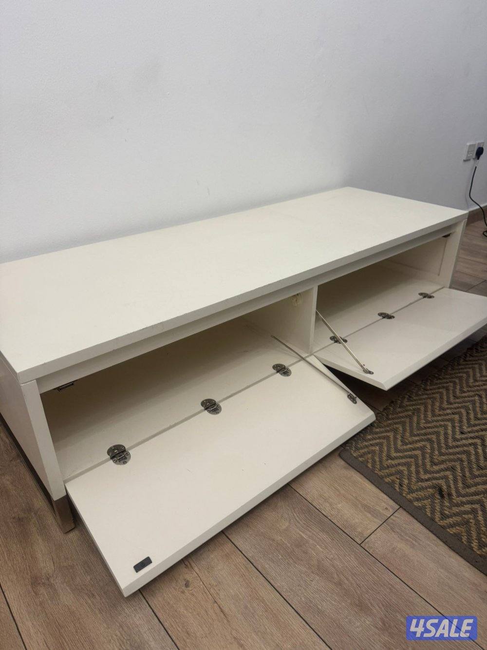 TV stand white ( cream) West elm1