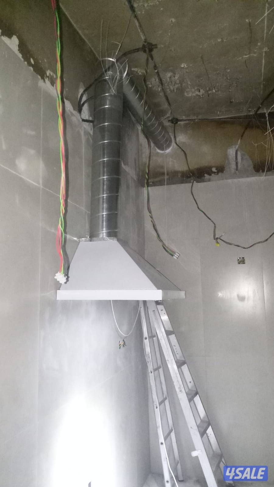 kitchen hood bathrooms hotels  diwaniya ventilation work3