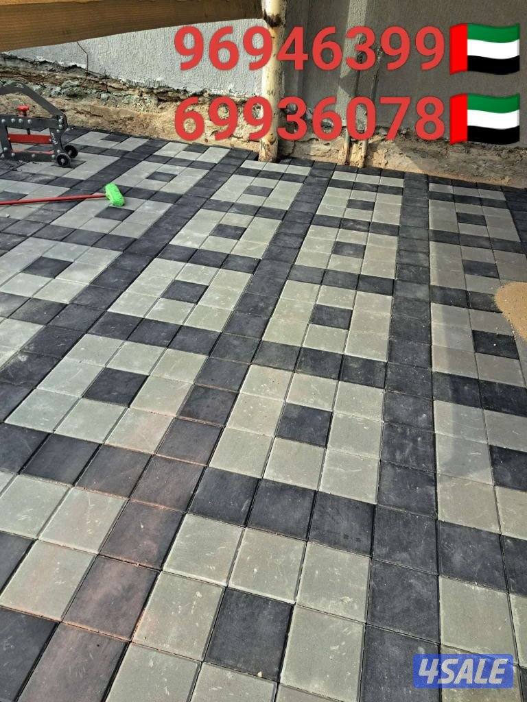 تنسيق حدائق بلاط متداخل رخام سيراميك كربستوب بلاط كاشه3