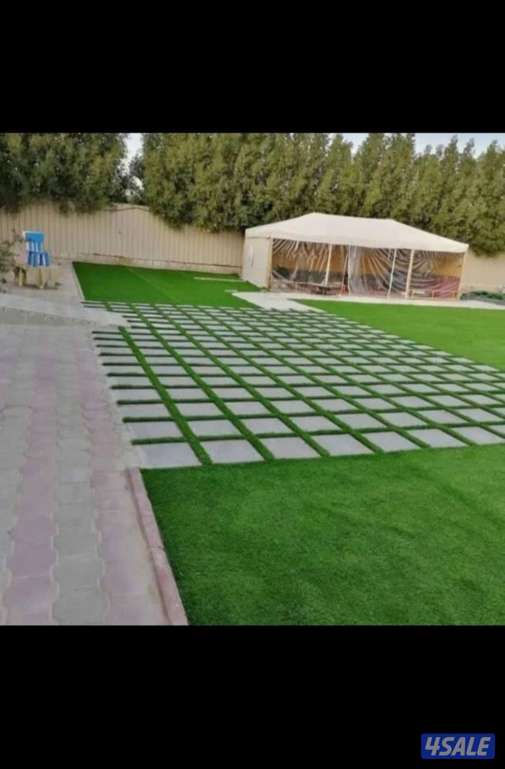 تنسيق حدائق بلاط متداخل رخام سيراميك كربستوب بلاط كاشه12