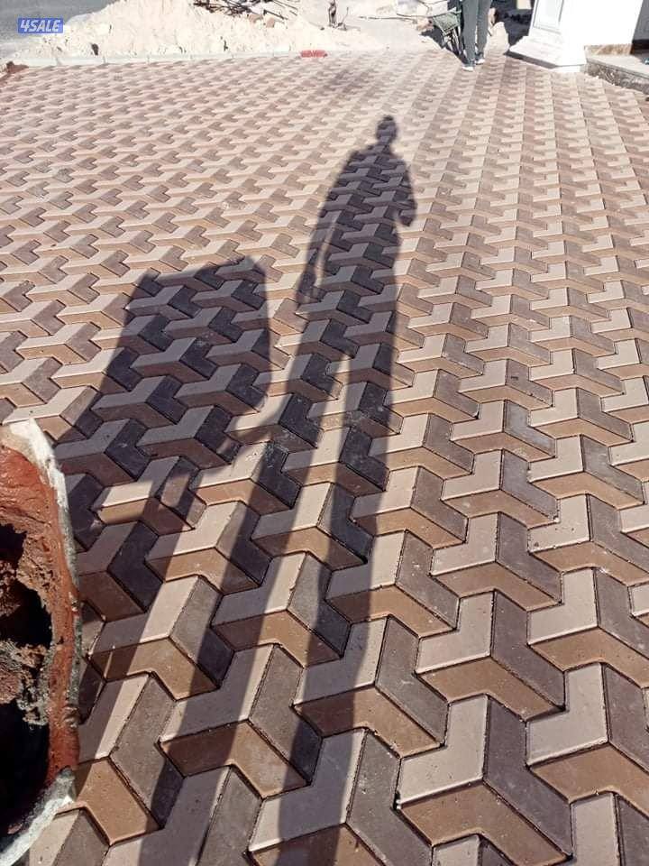 تنسيق حدائق بلاط متداخل رخام سيراميك كربستوب بلاط كاشه11