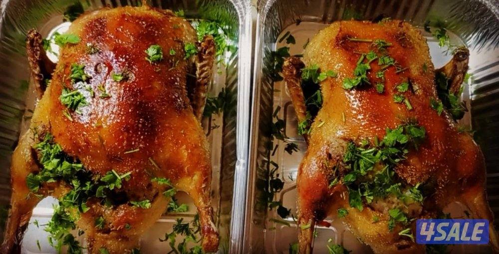 حمام محشي +  بط بالفرن1