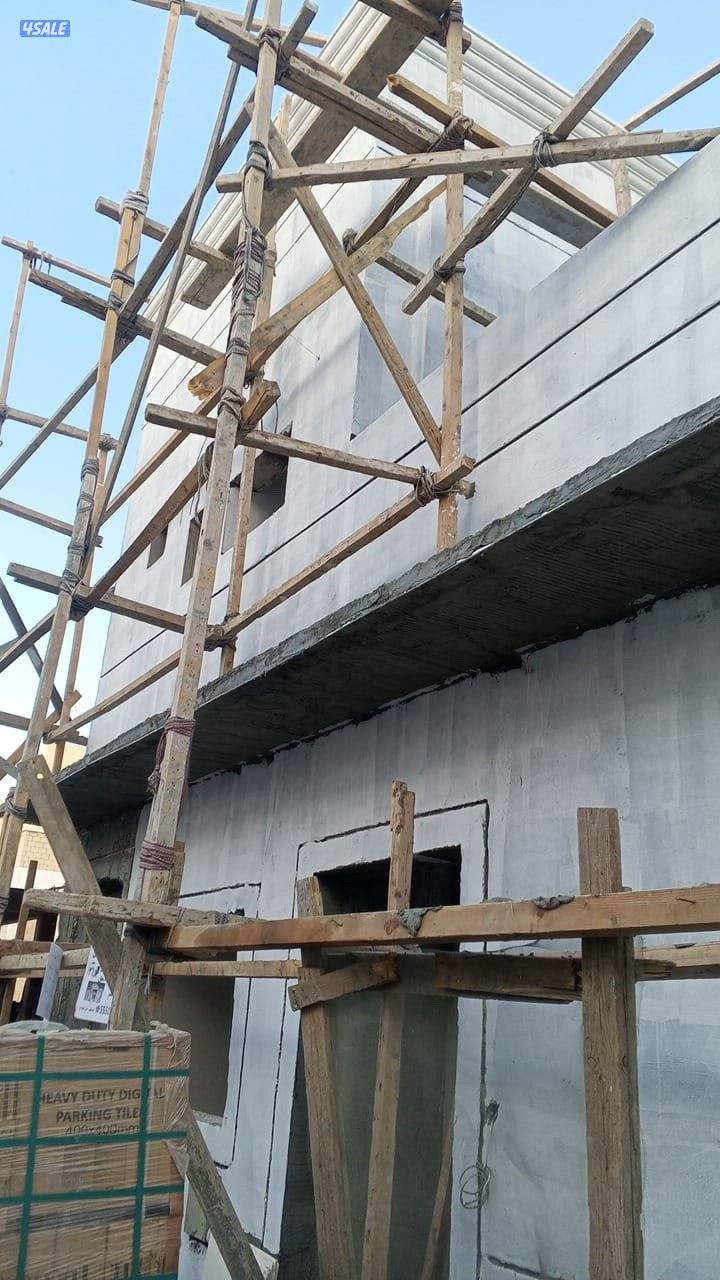 تركيب سقاله خشب واجهات مساح سجما صبغ سلم خارجي1