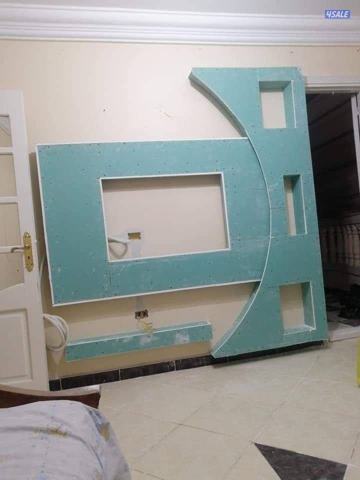تنفيذ أعمال الجبس بورد+ تركيب الجبس البلدي +تركيب بديل الخشب +السرميك9