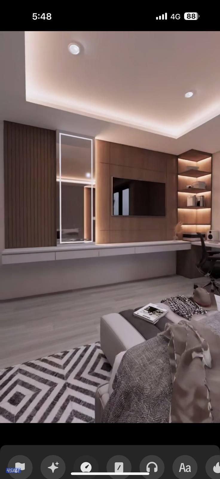 معلم جبس امبورد وجبس مغربي قواطع جبس وبديل خشب بديل شيبورددمكاتب تلفزي1