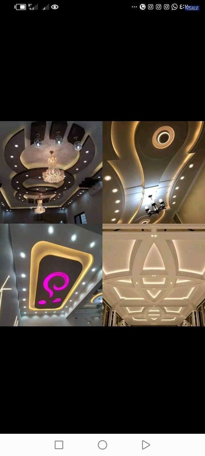 معلم جبس امبورد وجبس مغربي قواطع جبس وبديل خشب بديل شيبورددمكاتب تلفزي15