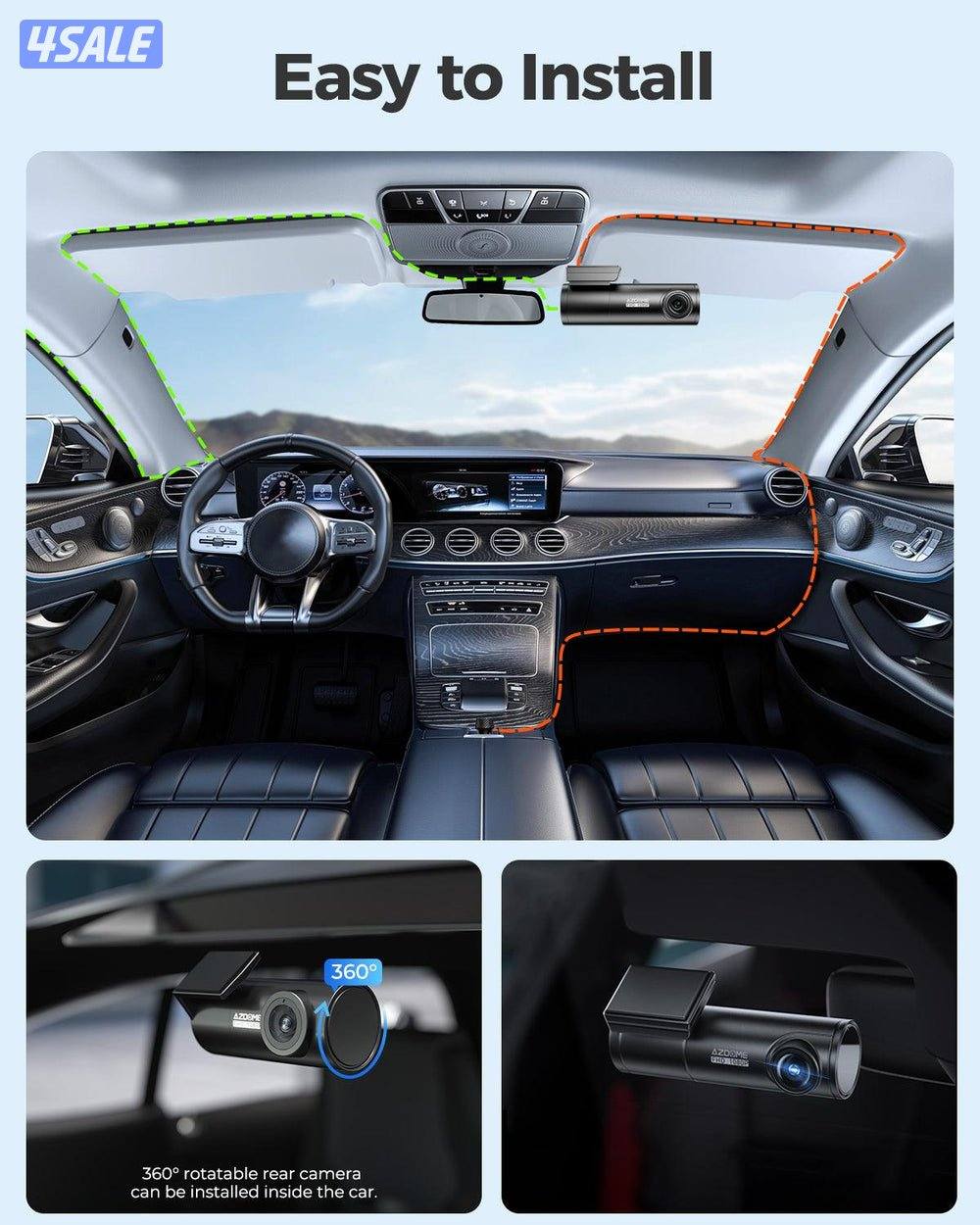 داش الكام 4K AZDOME DashCam9