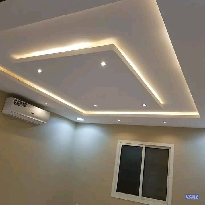 دیکور جبس جبسم بورڈ تصیلح امریکی دیکور  مغربی  مغفئ4