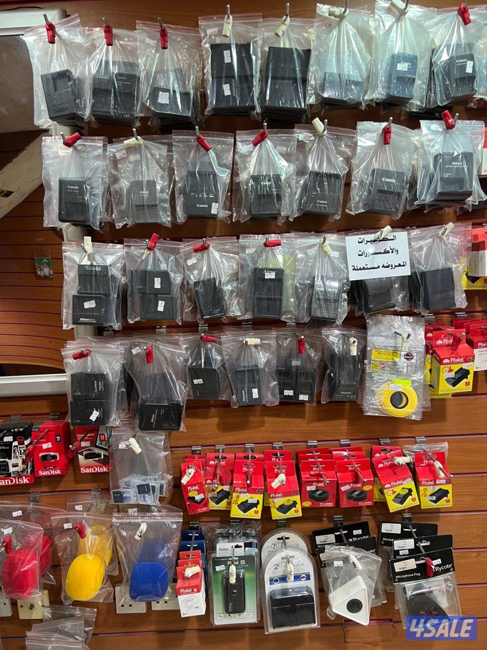 بطاريات كاميرات و شواحن جديد و مستعمل  كاميرات مستعمله كفاله شهر4