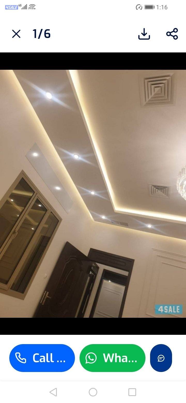 جبسم بورد مع باب خشب اكرديون ديكور أمريكى معلم باكستاني6