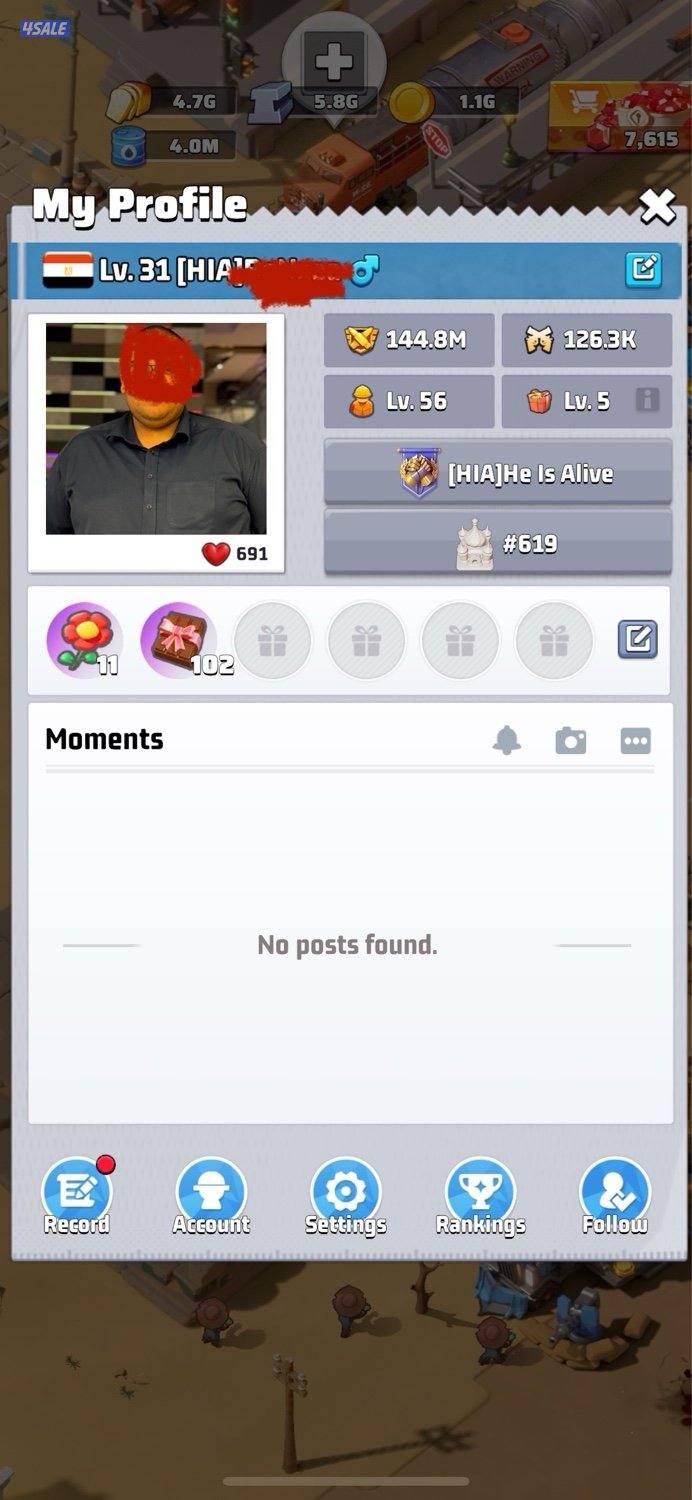 Last War Account حساب لاست وور8