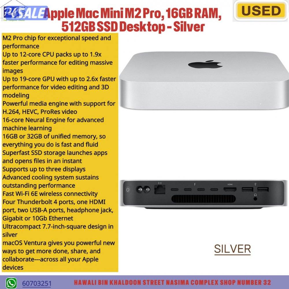 Mac mini - M2 Pro - 16 GB / 512 GB
