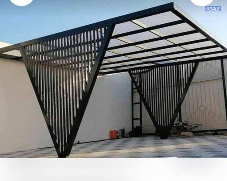 نقوم بأعمال الحدادة المظلات والدولارين وغرف كيربي3