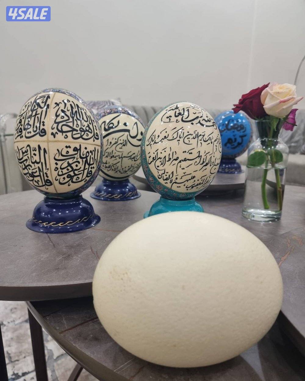 بیض نعام مرسوم و منقوش2