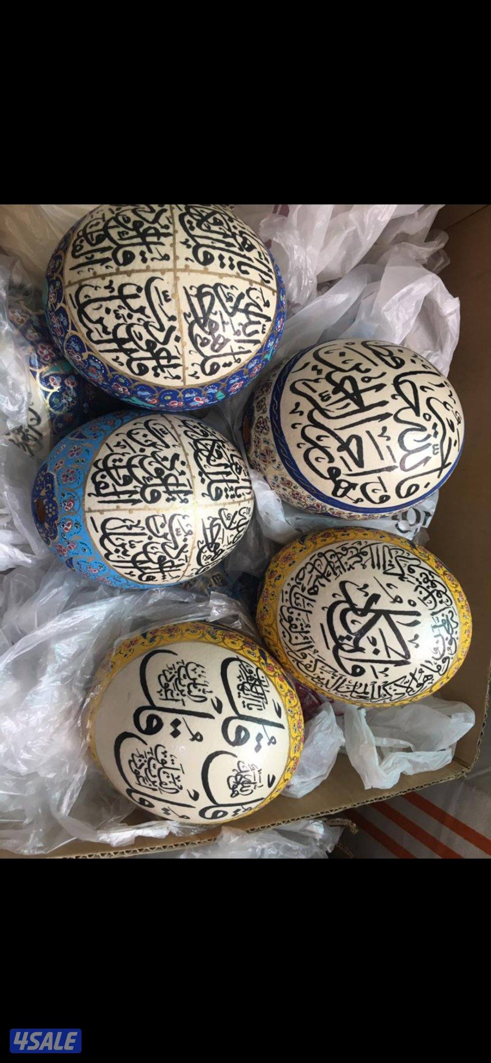 بیض نعام مرسوم و منقوش11