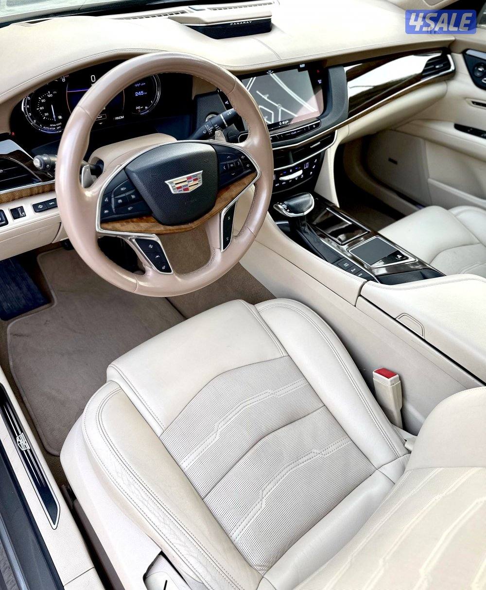 كاديلاك بلاتينيوم CT6 2017 عداد 132 الف كامل المواصفات الدرجه الاولي4