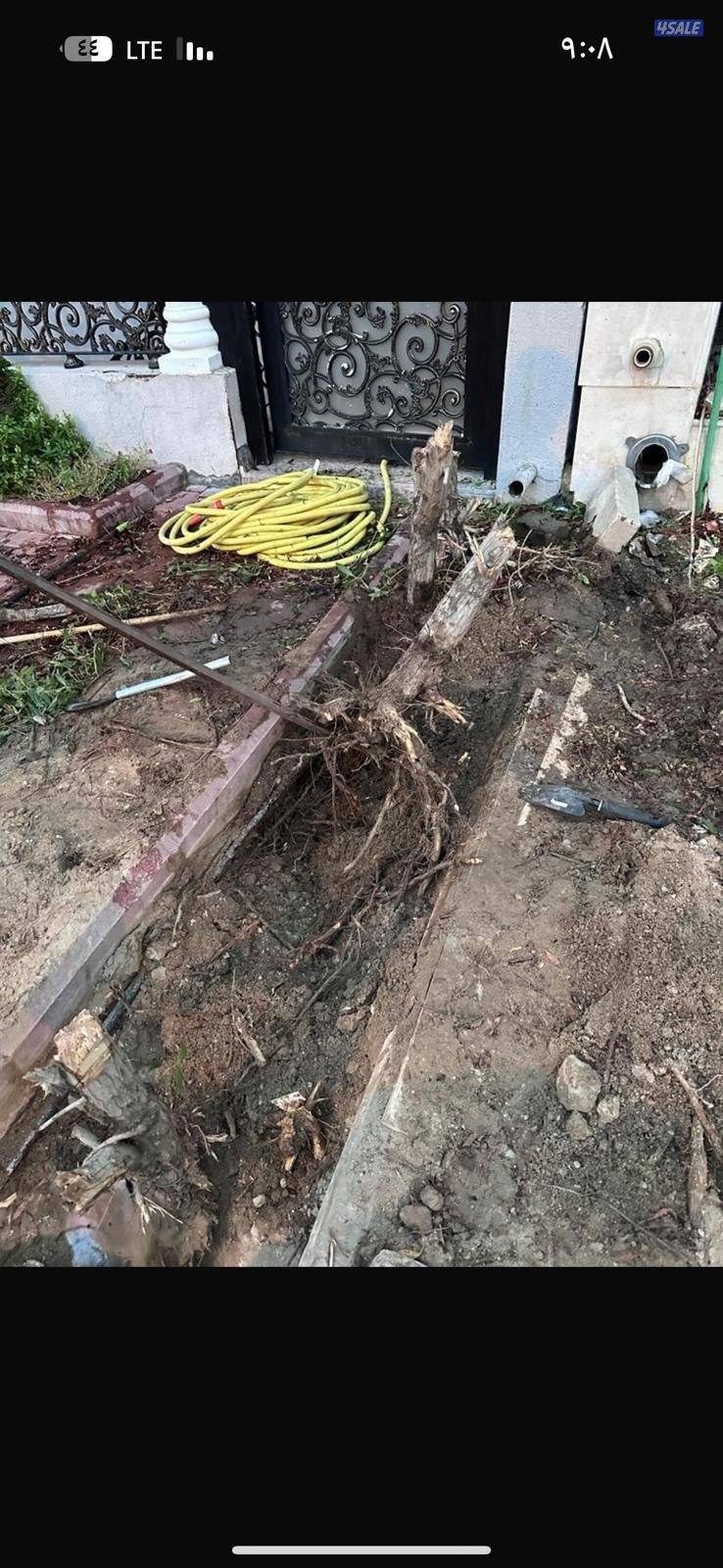 تنسيق حدائق قص الأشجار شبكات الري ترطيب تيل طبيعي وصناعي جميع الأعمال1