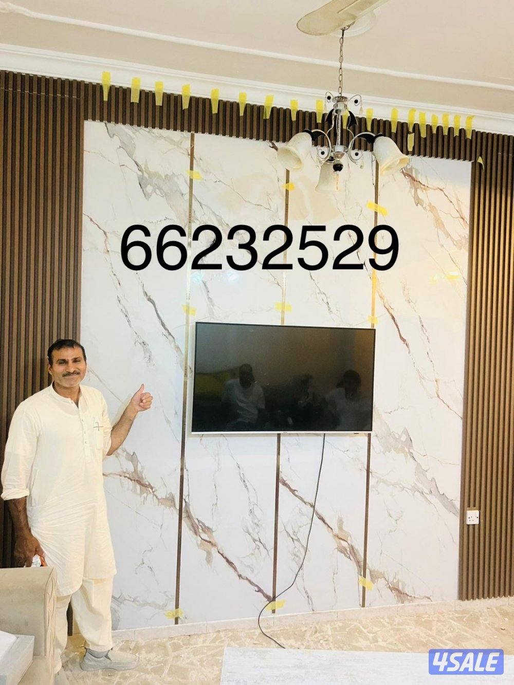 ديكور جبس وجبسم بورد بارتيشن بديل رخام وبديل خسيف معلم باكستاني1