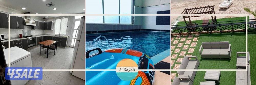 للإجار شاليه بالخيران 🏝️🌊🤍4