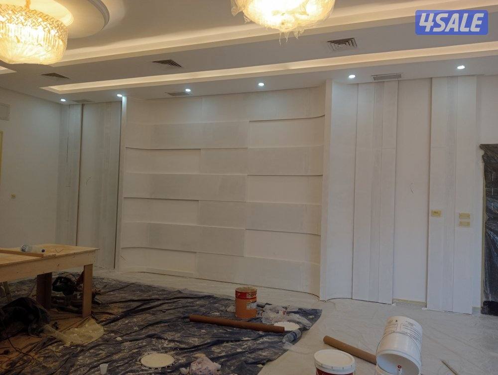 اصباغ وتركيب ورق الجدران وتركيب البركيه والجبس امبورد والبنوهات7