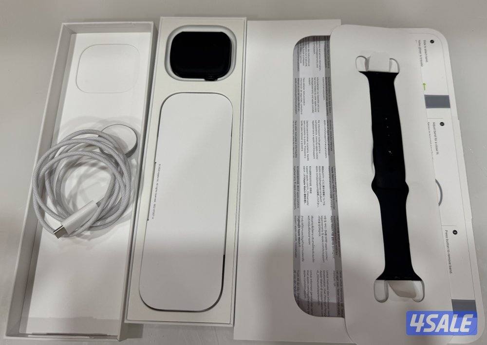 ساعةابل واتش سيريس 10 Gbs+ شريحه هاتف،مقاس 46 بطاريه 100، تعتبر جديده4