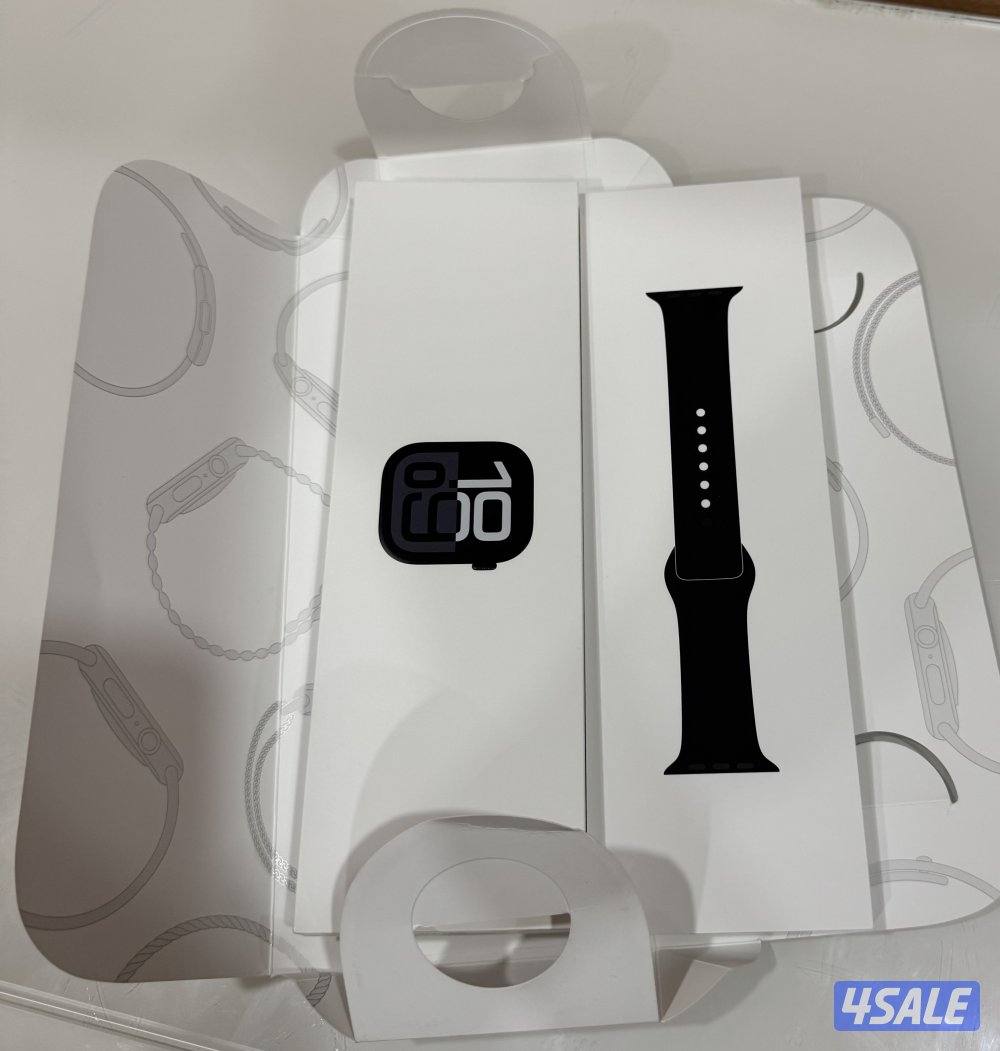 ساعةابل واتش سيريس 10 Gbs+ شريحه هاتف،مقاس 46 بطاريه 100، تعتبر جديده5