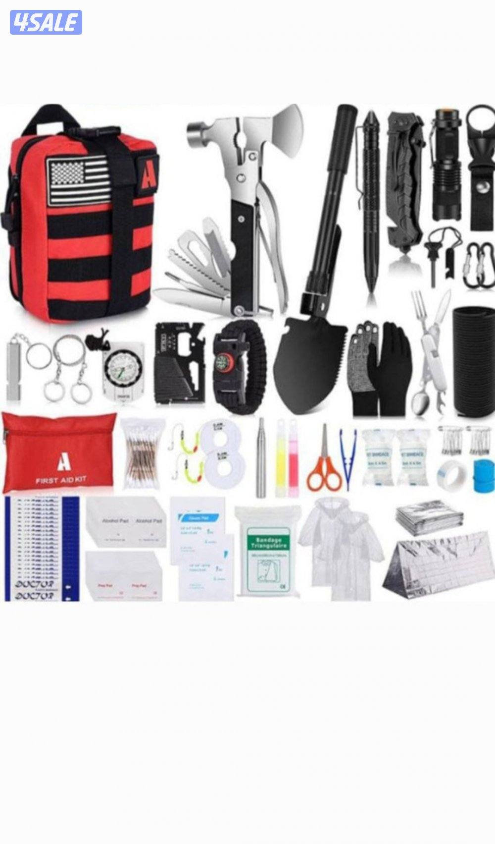 🎒 حقيبة التخييم مع أدوات الطوارئ
(140 في 1)2