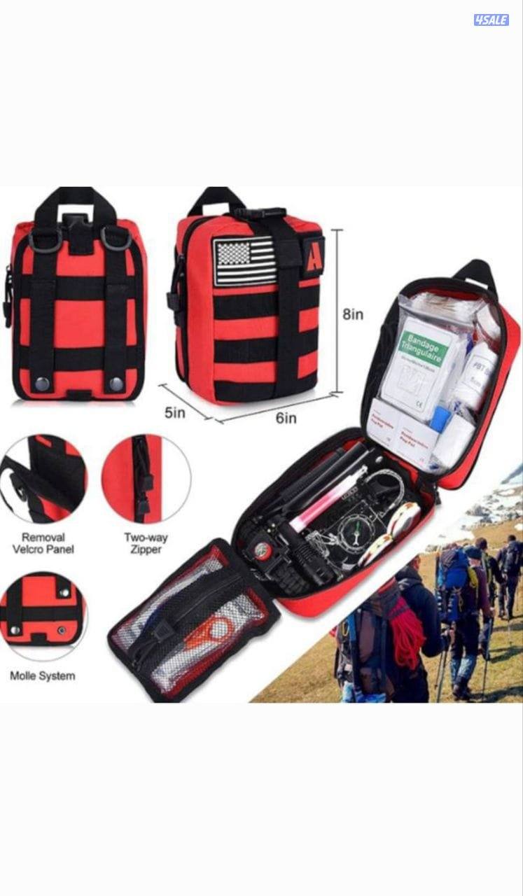 🎒 حقيبة التخييم مع أدوات الطوارئ
(140 في 1)5