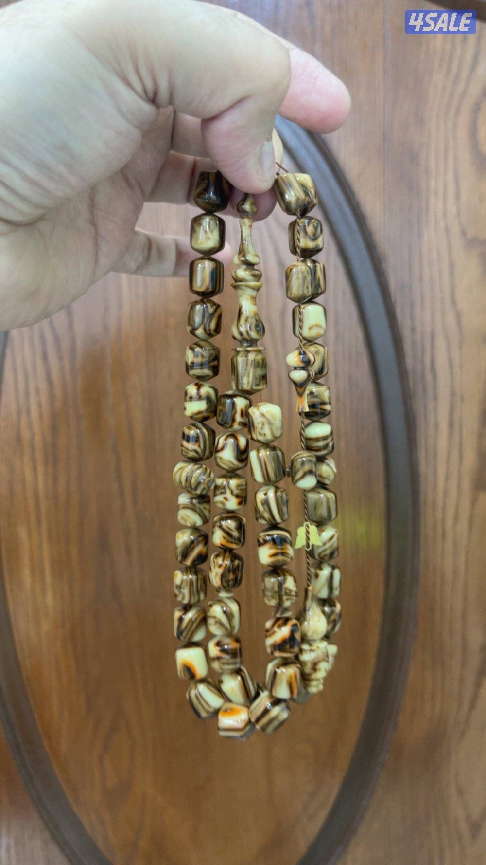 للبيع مسباح بكلايت دارسيني صب جديد مقاس 12 ملي  45 خرزة (شغل اماني )3