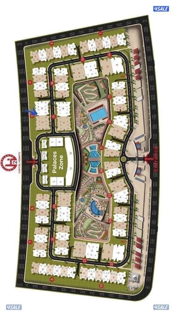 شقه بكومبوند فاخر العاصمة الاداريه الجديده القاهره3