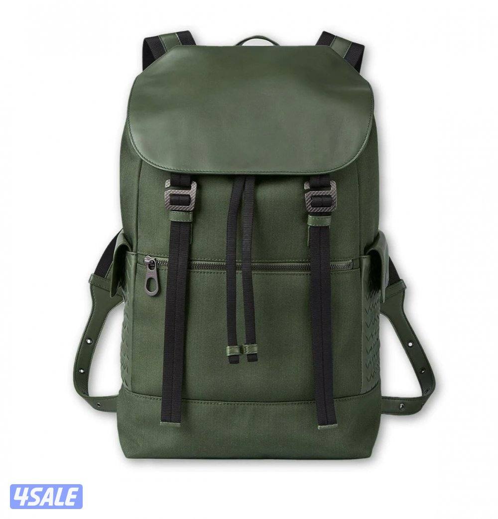 BOTTEGA VENETA FOREST HI-TECH CANVAS SASSOLUNGO جنطة ظهر بوتيقا فينيتا1