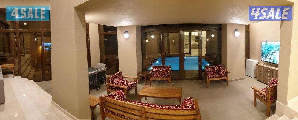 عائلات فقط للايجار شاليه فيلا نورا 3 غرف ماستر، مسبح خاص في الخيران1